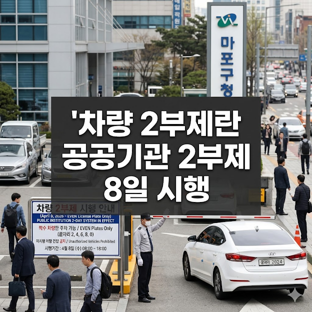 차량 2부제란 공공기관 2부제 8일 시행