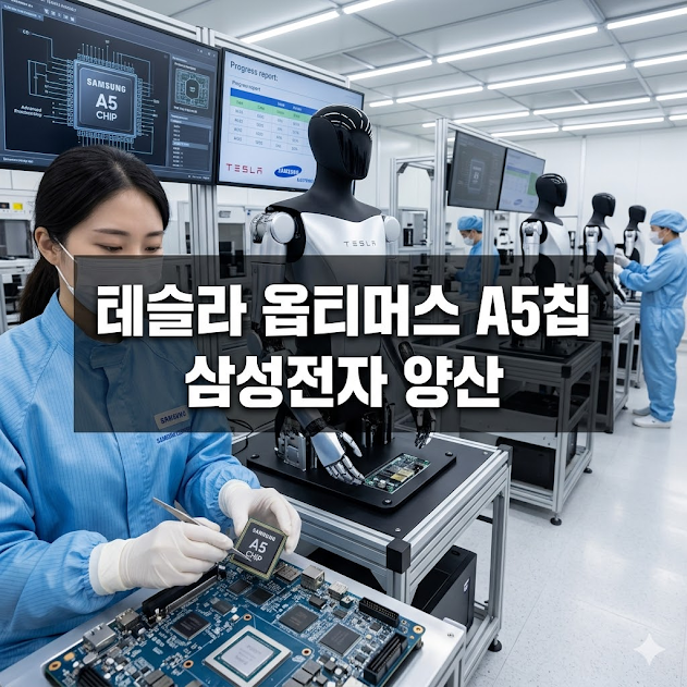 테슬라 옵티머스 A5칩 삼성전자 양산