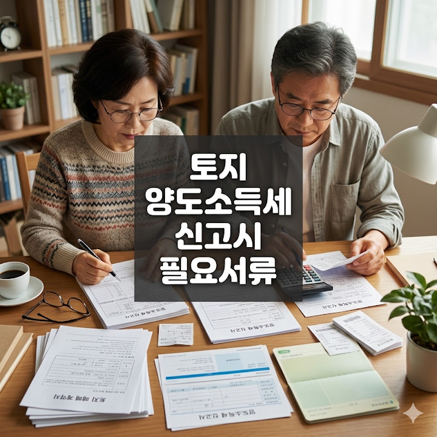 토지 양도소득세 신고시 필요서류