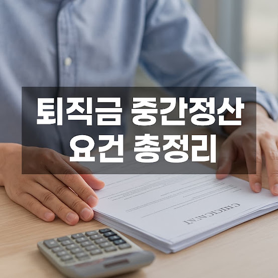 퇴직금 중간정산 요건 총정리