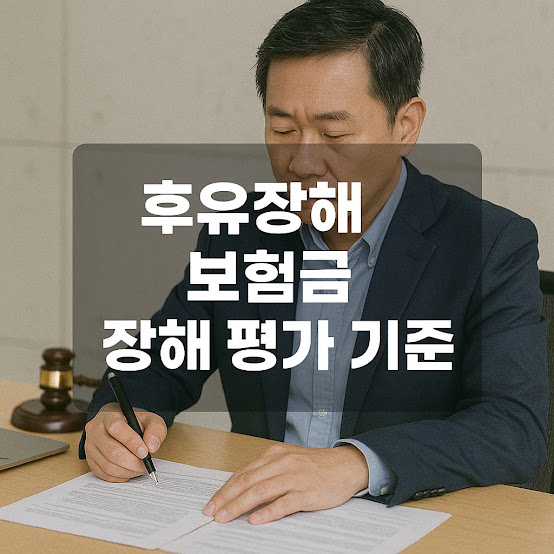 후유장해 보험금 장해 평가 기준