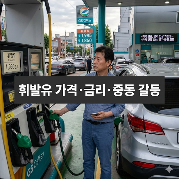 휘발유 가격 금리 중동 갈등 심층 해부